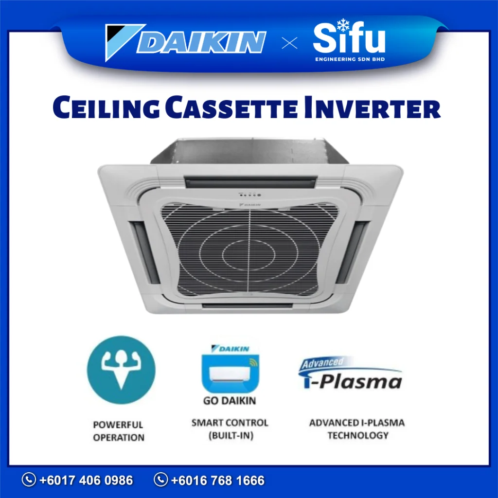 Daikin Aircond Ceiling Cassette Inverter