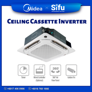 Midea Aircond Ceiling Cassette Inverter