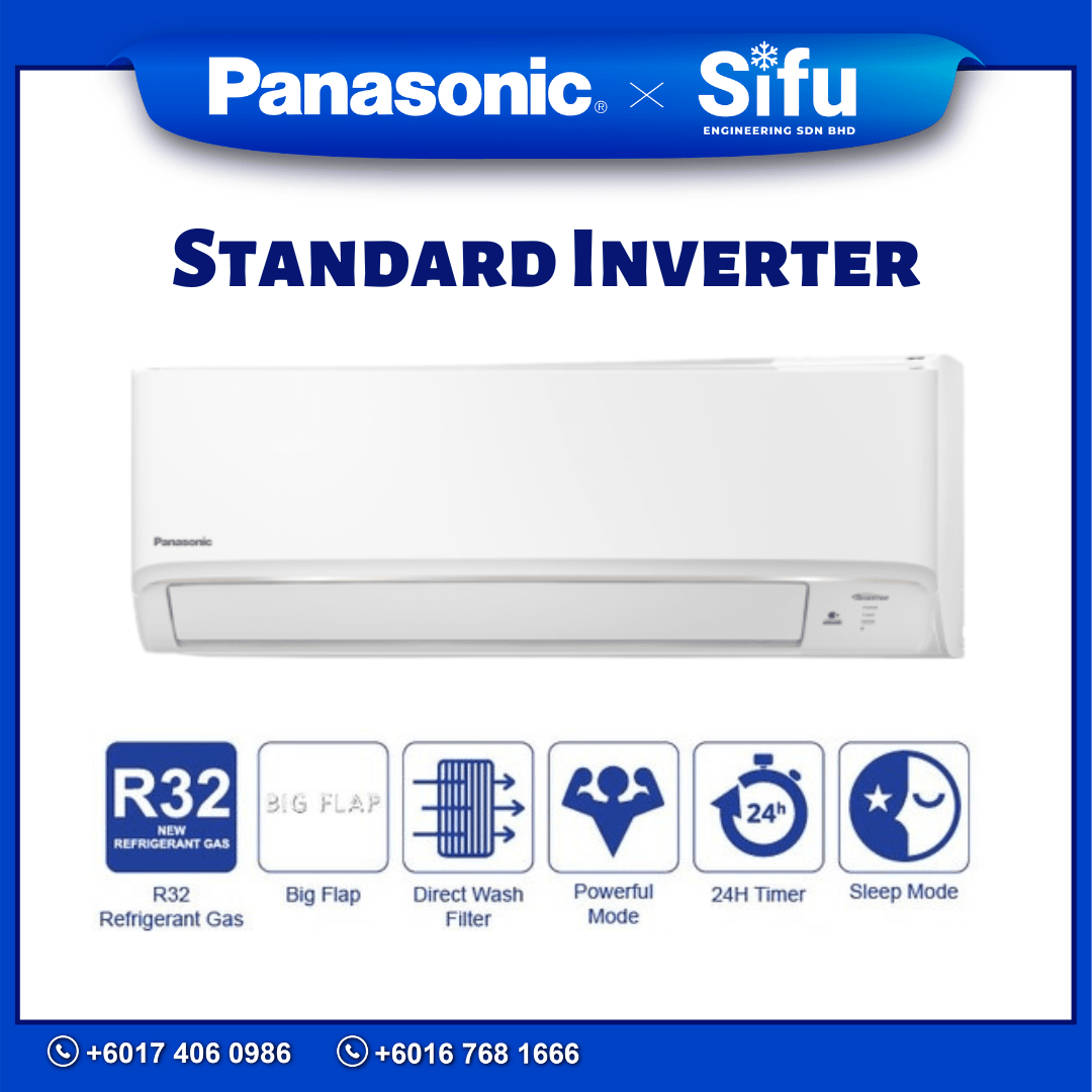 Panasonic Wall Mounted Air Conditioner R32 Standard Inverter Cs Pu Sifu Engineering 8765