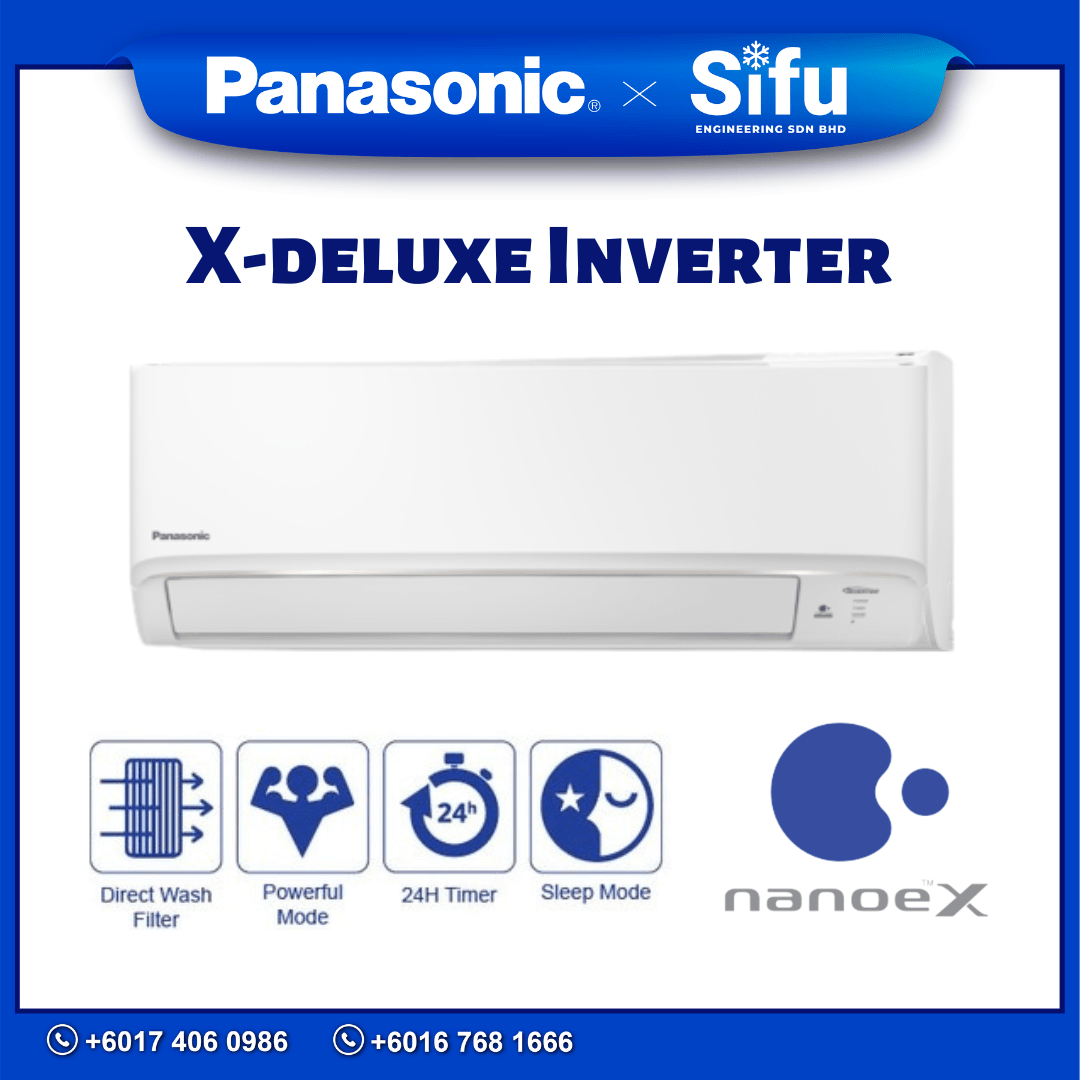 Panasonic Wall Mounted Air Conditioner R32 Inverter+Plasma X Deluxe