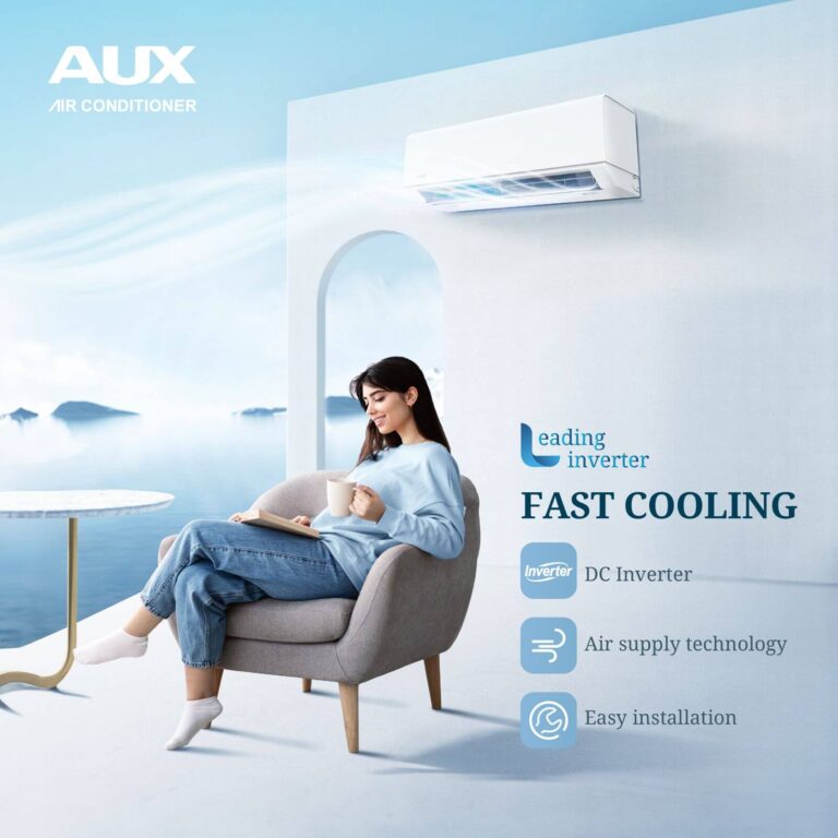 Aux Wall Mounted Inverter Air Conditioner - Fast Cooling