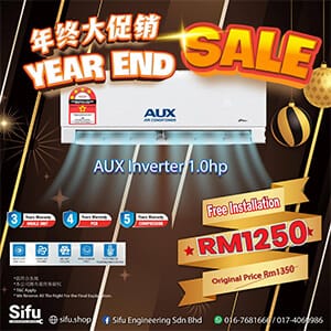 Aux Aircond Sales-Year End