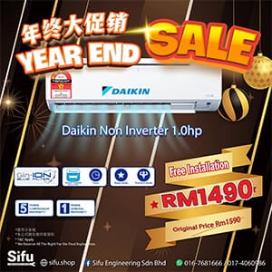 Daikin Aircond Sales-Year End