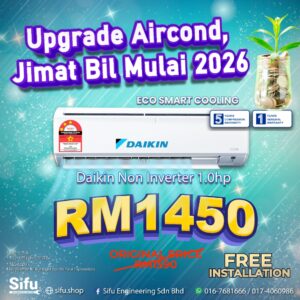 Upgrade Air Conditioner—Daikin Non Inverter