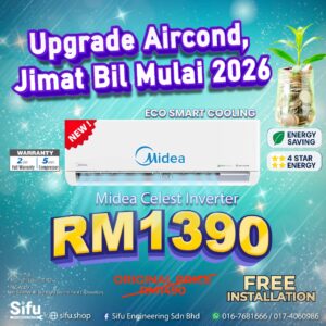 Upgrade Air Conditioner—Midea Celest Inverter